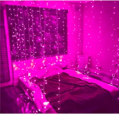 TECHGEAR 40 LEDs 9 m Pink Flickering Bulb Rice Lights(Pack of 1)