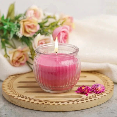 pleasing forest AN_(A_511)_Container_Pink_Pack Of -1 Candle(Pink, Pack of 1)