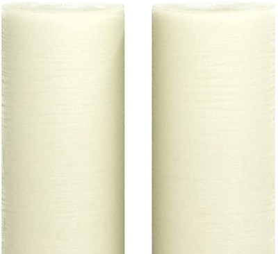 Smooth line Pillar Candle With Jasmine Scented Candle for Home Decoration(Pack of 2) Candle(White, Pack of 2)