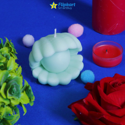 Flipkart SmartBuy Handmade Green Apple Open Shell Scented Candle Candle(Green, Pack of 1)
