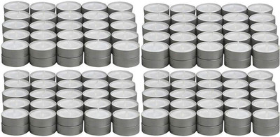 MODERNWOMANIYA White Tealight Pack Of 200 Candle(White, Pack of 200)