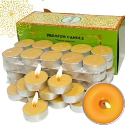 ARPHIBO Scented Tealight Candle French Vanilla, 35MM, 12 Gram Each, 50 Pcs Pack, Candle(Multicolor, Pack of 50)