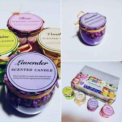 Abhinandan Decors Scented Candles for Home Candle(Multicolor, Pack of 2)