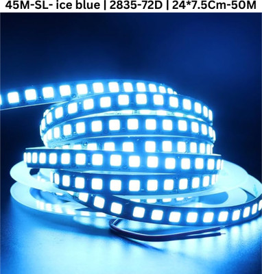 TECHGEAR 3600 LEDs 45 m White, Blue Steady Bulb Rice Lights(Pack of 1)