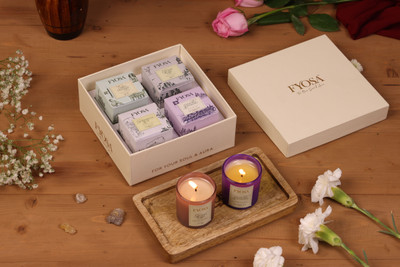 FYOSA Premium Scented Candle – Pack of 4 (Handpoured Soy Wax) Candle(Multicolor, Pack of 4)