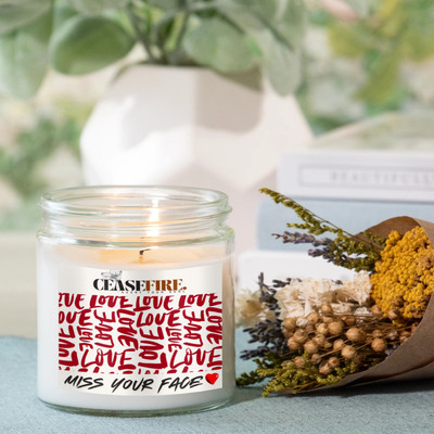 Ceasefire Soy Wax Amber Jar Candle, Organic Luxury Aroma, Aromatic/Aromatherapy Candle Candle(White, Pack of 1)
