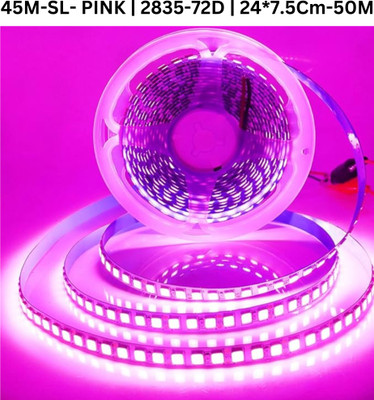 TECHGEAR 3600 LEDs 45 m Pink Steady Bulb Rice Lights(Pack of 1)