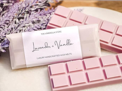 The Umbrella Store Soy Wax Melts- SNAP BAR Cocoa and Vanilla, Burn time of More Than Candle(Pink, Pack of 1)