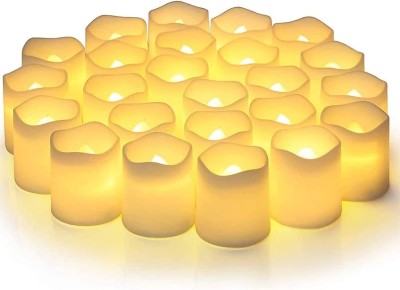 Eswarr Electricals LED Flameless and Smokeless Tea Light Candle for Decoration, Battery Operated Candle(White, Pack of 12)
