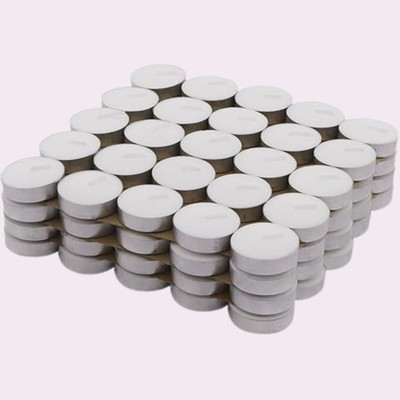 BrijsunInnovations Festive Celebration Wax Candle | Tealight Candle for Home Décor Candle(White, Pack of 50)