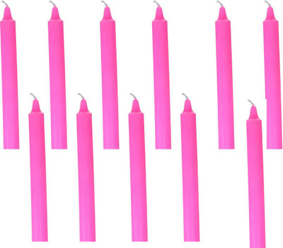 Floryn decor Pink Candles for spell/Ritual/ healing /Chakras | Pack of 50 Candle(Pink, Pack of 50)