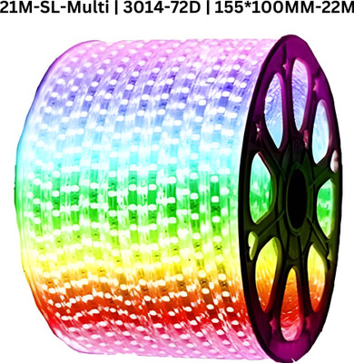 TECHGEAR 1680 LEDs 21 m Multicolor Steady Bulb Rice Lights(Pack of 1)