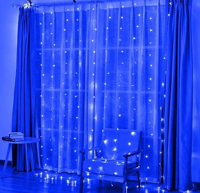 FITUP 325 LEDs 39 m Blue Steady Strip Rice Lights(Pack of 1)
