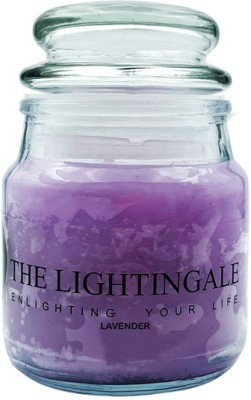 THE LIGHTINGALE Jar Lavender Pack of 1 Candle(Purple, Pack of 1)