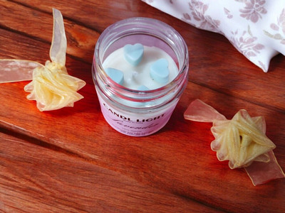 SCENTORA NEW25_Unique_ Soya Wax Levender Grass Jar Candle_21 Candle(White, Pack of 1)