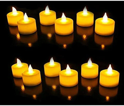 Craftlix Plastic (Pack of 12) Table Diya Set(Height: 1.8 inch)