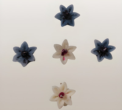 MITTRA Star Floating Candle Candle(White, Blue, Pack of 5)