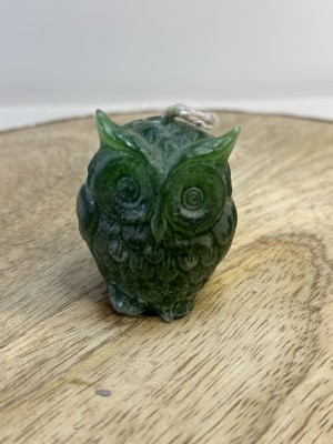The Divine Cult OWL WICCA SPELL Candle(Green, Pack of 1)