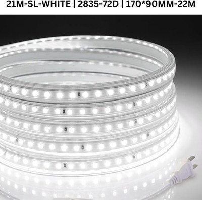 TECHGEAR 1680 LEDs 21 m White Steady Bulb Rice Lights(Pack of 1)