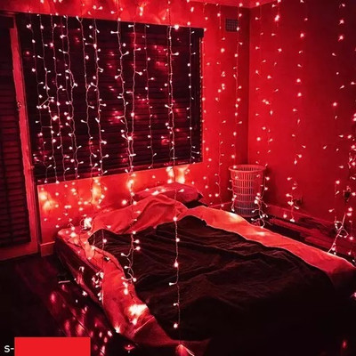 REPISH 180LED-21 Meter (WTF-PXL-10*10) White Wire Red Light , Diwali Decoration Candle(Red, Pack of 1)