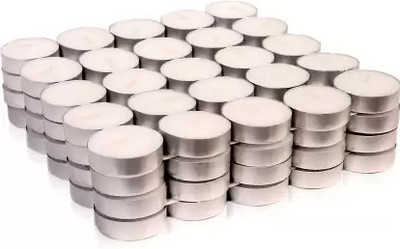 Silverlight TEALIGHT-WHITE-PACK OF 25Pcs Candle(White, Pack of 25)
