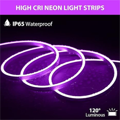Kavyashine 500 LEDs 4 m Purple Steady Strip Rice Lights(Pack of 1)