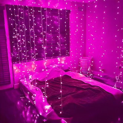 Vespa 54 LEDs 13 m Pink Steady Strip Rice Lights(Pack of 1)