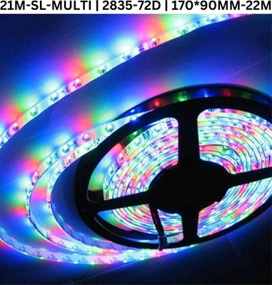 TECHGEAR 1680 LEDs 21 m Multicolor Steady Bulb Rice Lights(Pack of 1)