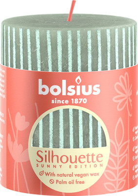 Bolsius Pillar c. 80/68 Rust JGN+PRT Candle(Green, Pack of 1)