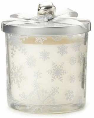 Urbanfix Scented Christmas White Snowflake Wax Jar Candle(White, Pack of 1)