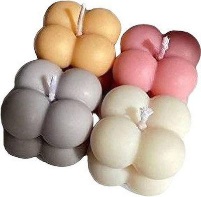 Lavish Mini Bubble Candles - Set of 6 Candle(Multicolor, Pack of 6)