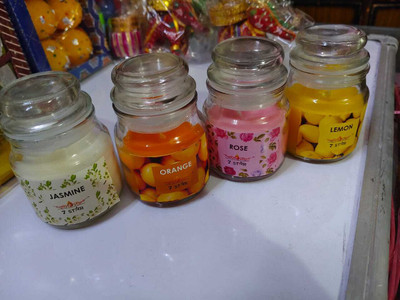 DIGSMORDEN Scented Jar Candles Blend with Soy Wax – 3 Multi Fragrances Set Candle(Multicolor, Pack of 3)