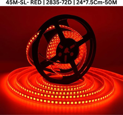 TECHGEAR 3600 LEDs 45 m Red Steady Bulb Rice Lights(Pack of 1)
