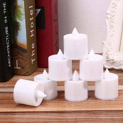 YAKAAWA 6463_24pc_multi_color_tealight Candle(White, Pack of 1)