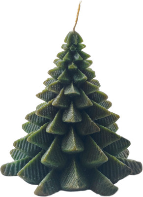 Garden King Beautiful Scented Christmas Tree Candle (Pack of 1, Green) Candle(Green, Pack of 1)