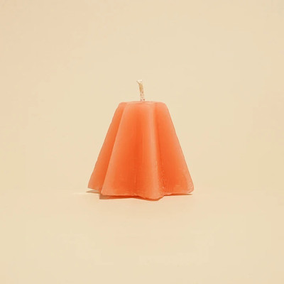 Sauran FC5 Candle(Orange, Pack of 1)
