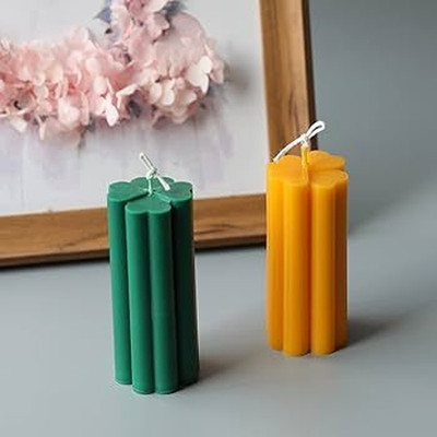 NCF Candles Candle(Multicolor, Pack of 2)