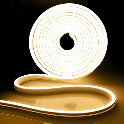 Kingdom 600 LED's 5 Meter Warm White Neon Light for Diwali, In & Outdoor Home Decoration Candle(White, Yellow, Pack of 1)