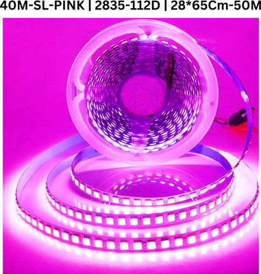 TECHGEAR 3200 LEDs 40 m Pink Steady Bulb Rice Lights(Pack of 1)