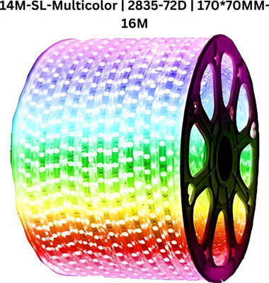 TECHGEAR 1120 LEDs 14 m Multicolor Steady Bulb Rice Lights(Pack of 1)