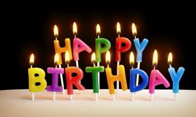 Bloomsevent Happy birthday letters candle Candle(Multicolor, Pack of 1)