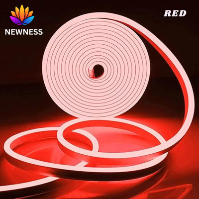 Newness 600 LEDs 5 m Red Steady Strip Rice Lights(Pack of 1)