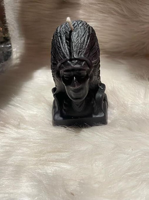 Hecate Wizard Mall Black Hawk Candle-Court Case Candle-Spell Candle-Ritual-Magic-Home Decor-Room Candle(Black, Pack of 1)