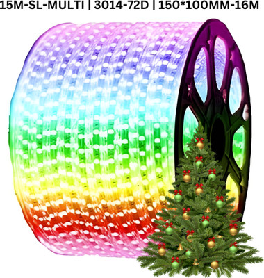 TECHGEAR 1200 LEDs 15 m Multicolor Steady Bulb Rice Lights(Pack of 1)