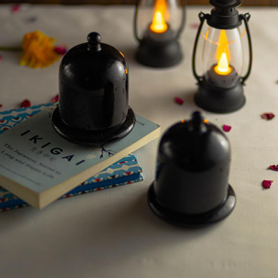 Jimkia CandleBlack cloche_fregnance_AVP11_pack of 1 Candle(Black, Pack of 1)