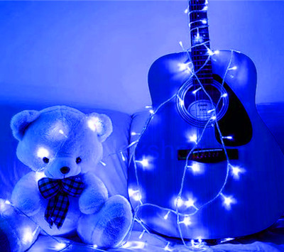 REPISH 98 LEDs 11 m Blue Steady String Rice Lights(Pack of 1)
