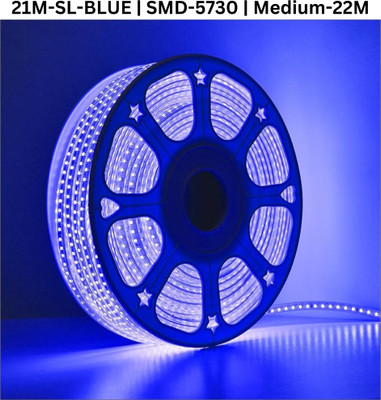 TECHGEAR 1680 LEDs 21 m Blue Steady Bulb Rice Lights(Pack of 1)