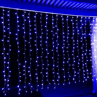 KhaanSaar 180LED-21 Meter White Wire Blue Light Christmas, Diwali Decoration Candle(Blue, Pack of 1)