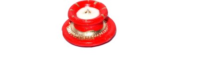 Mines Creations Handmade Candle for Diwali, Festival, Home,Beautiful Traditional(Pack of 6) Candle(Red, Pack of 6)