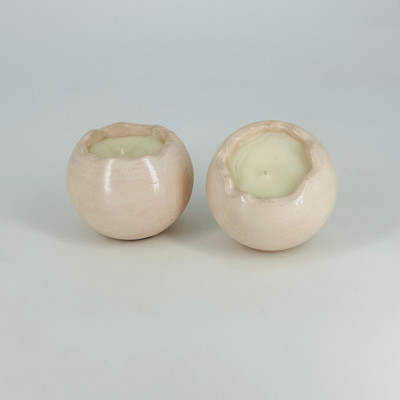 Shialiya COllection Pure A++ Chunks Scented Wax Luxury Concrete Handcrafted Filled Candle Jar Candle(Pink, Pack of 1)